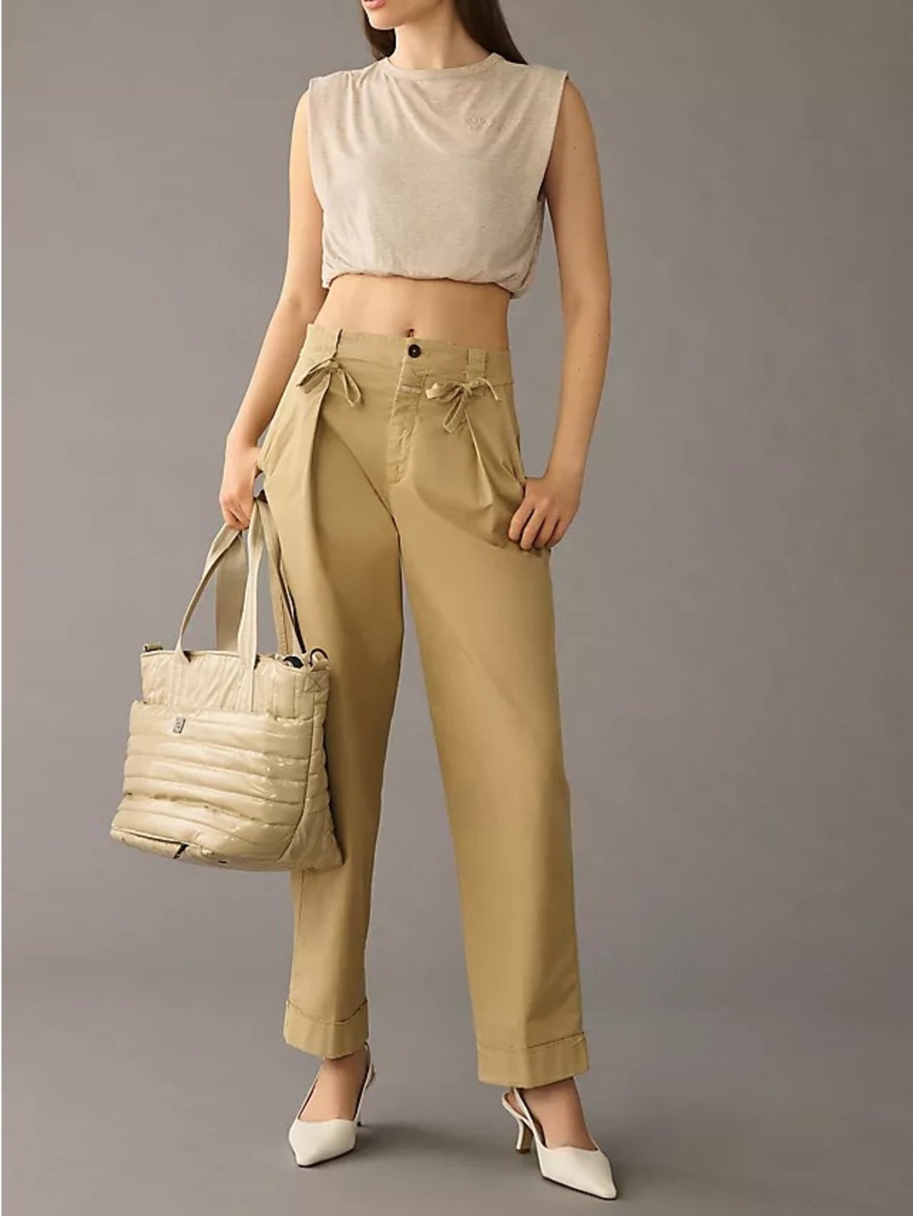 CLOSED reydon cotton drawstring straight leg pants